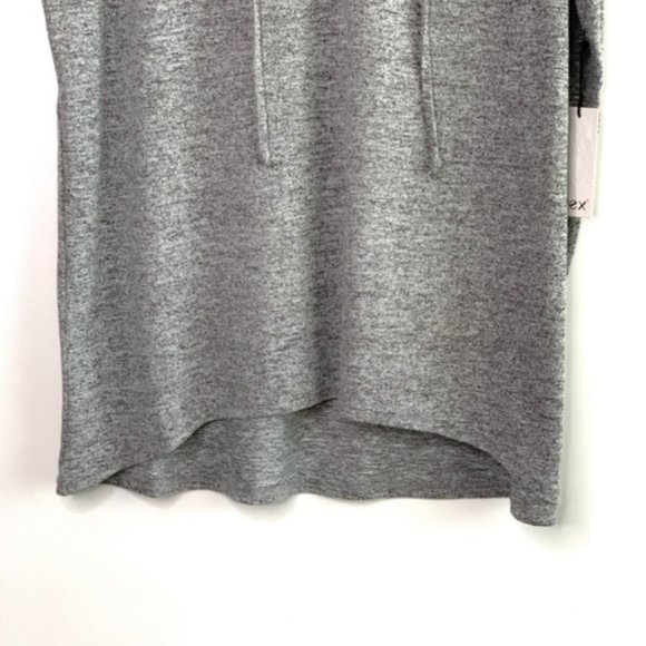 NWT DEX Gray Cap Sleeve Lace Up Top #A10 - Picture 3 of 6